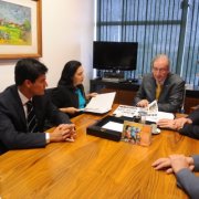 Reunião com o Presidente da Câmara dos Deputados Eduardo Cunha e a prefeita de Guarujá Maria Antonieta sobre Precatórios - 04/03/2015