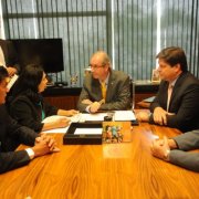 Reunião com o Presidente da Câmara dos Deputados Eduardo Cunha e a prefeita de Guarujá Maria Antonieta sobre Precatórios - 04/03/2015