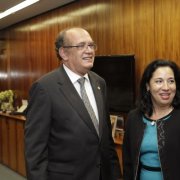 Reunião com o ministro Gilmar Mendes e a prefeita Maria Antonieta sobre precatórios 04/03/2015