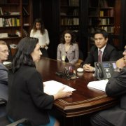 Reunião com o ministro Gilmar Mendes e a prefeita Maria Antonieta sobre Precatórios 