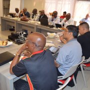 Reunião da comitiva Sul-Africana na FNP