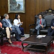 Reunião com presidente do Senado, Renan Calheiros para debater o pagamento de precatórios